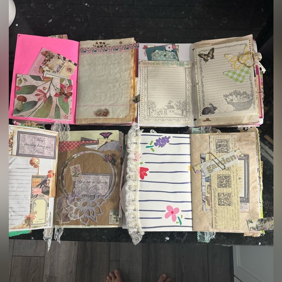 4 Pcs Bound Junk Journal Signatures Handcrafted Unique One of a Kind - Picture 3 of 14